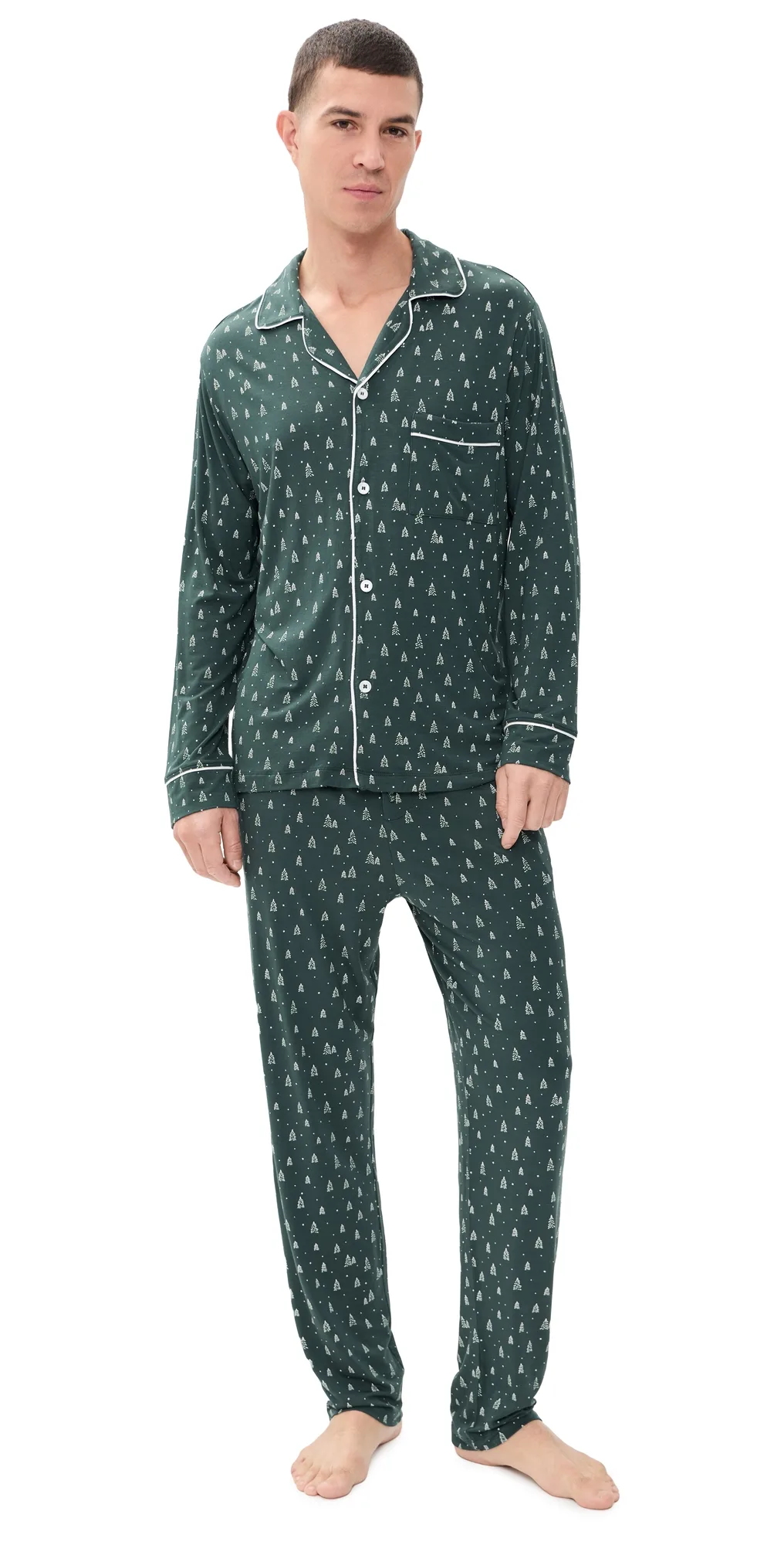 William Printed Long Pajama Set by Eberjey
