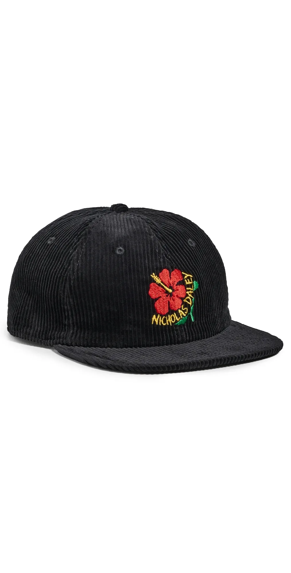 Nicholas Daley Corduroy Hibiscus Cap by NICHOLAS