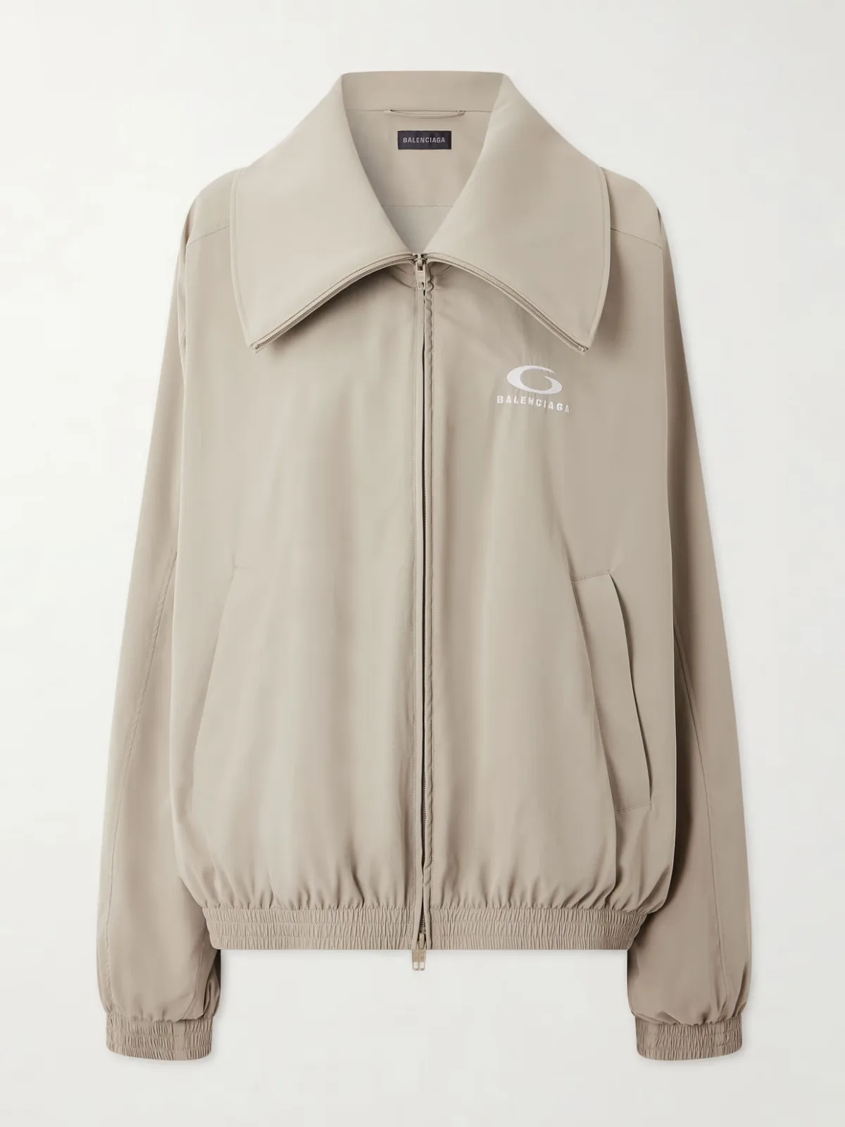 - Oversized Embroidered Shell Track Jacket - by Balenciaga