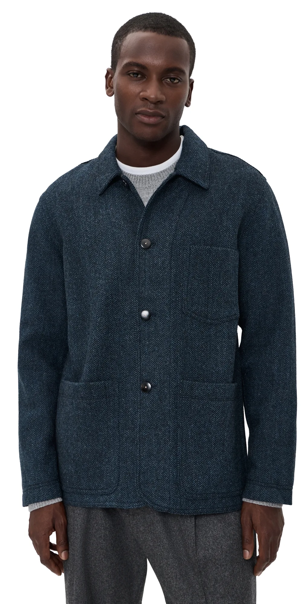 Colbert Herringbone Chore Coat