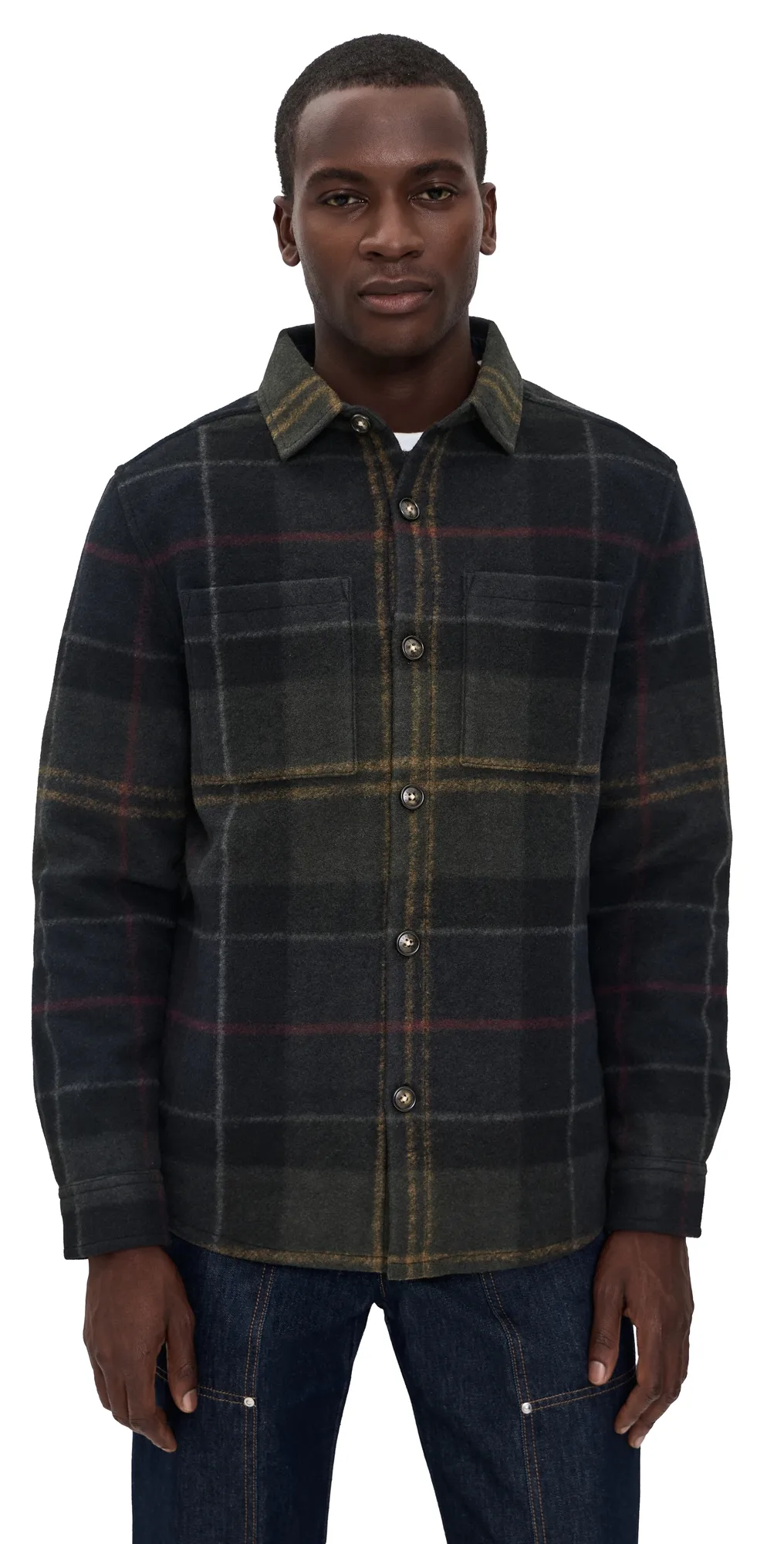 Woodlane Brushed Check Shacket