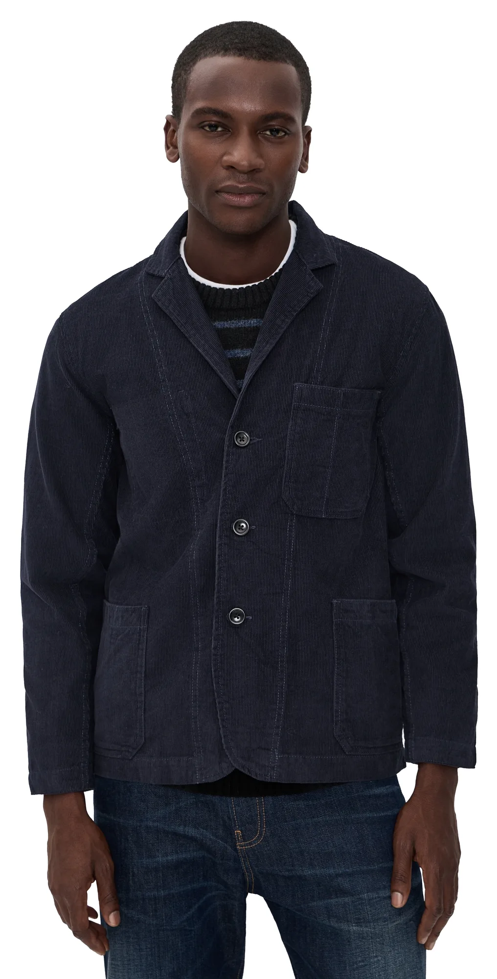 Fine Cord Server Suit Jacket
