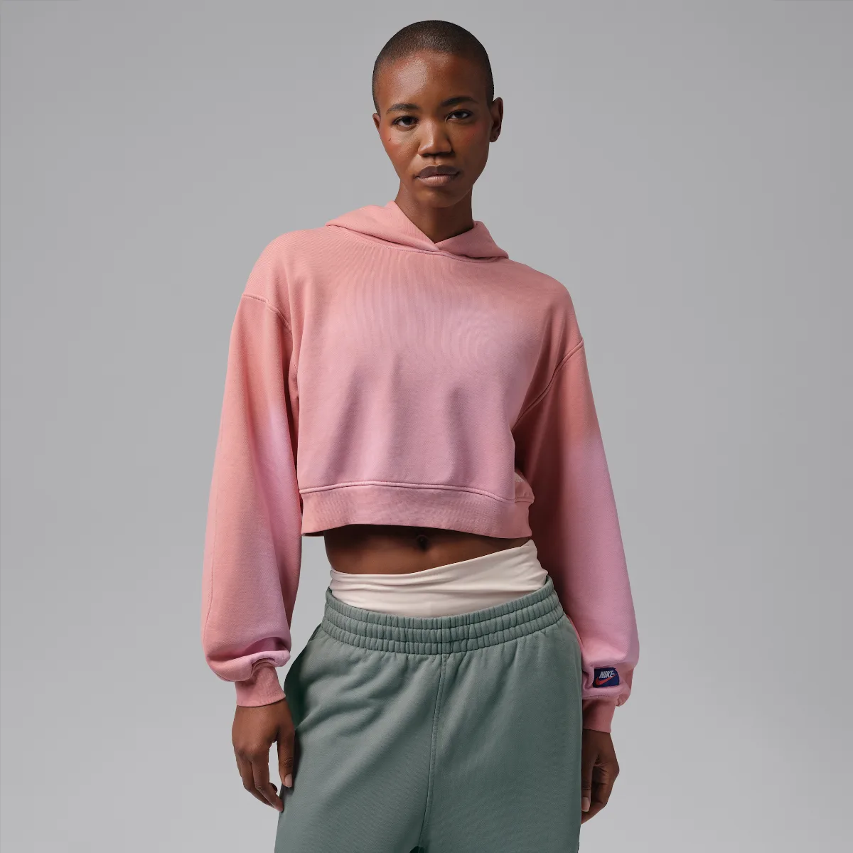 Jordan Flight Fleece Mid Layer Cropped Hoodie