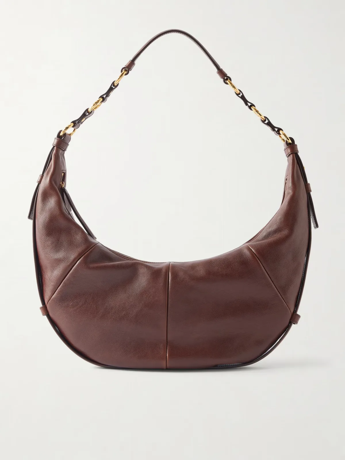 - Saharienne Embellished Leather Shoulder Bag -