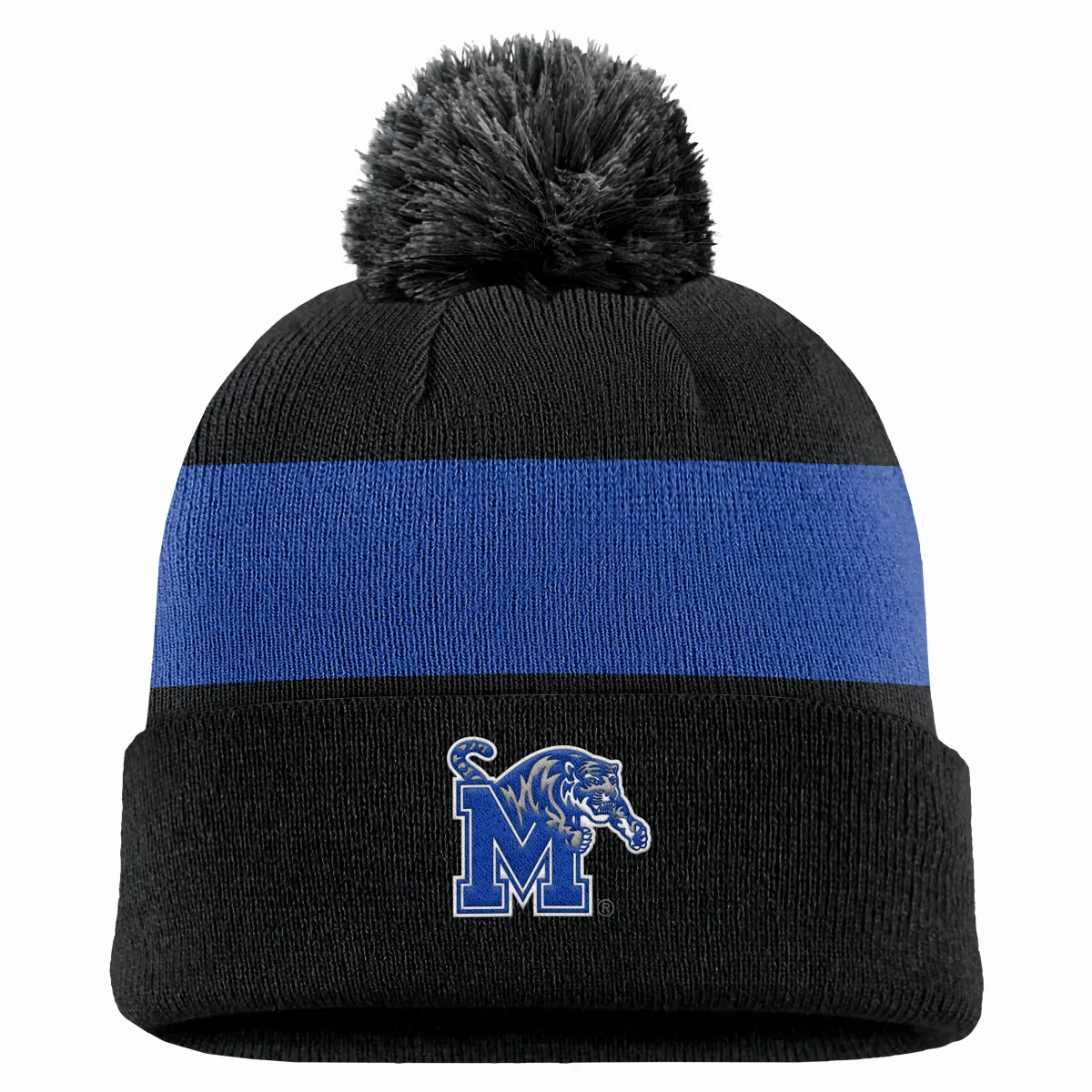 Memphis Tigers Peak Basketball College Cuffed Pom Beanie