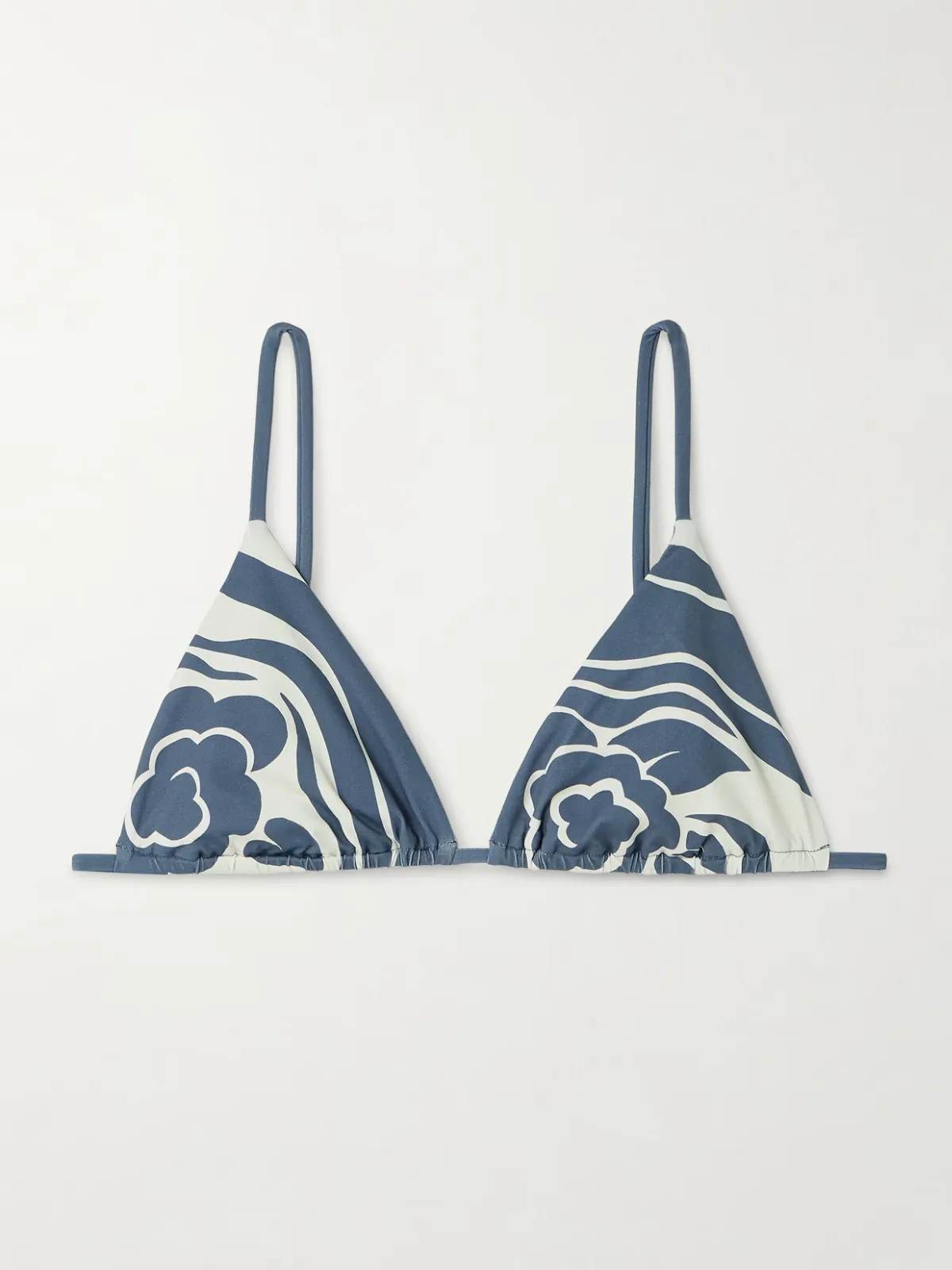 - Lilou Printed Triangle Bikini Top -