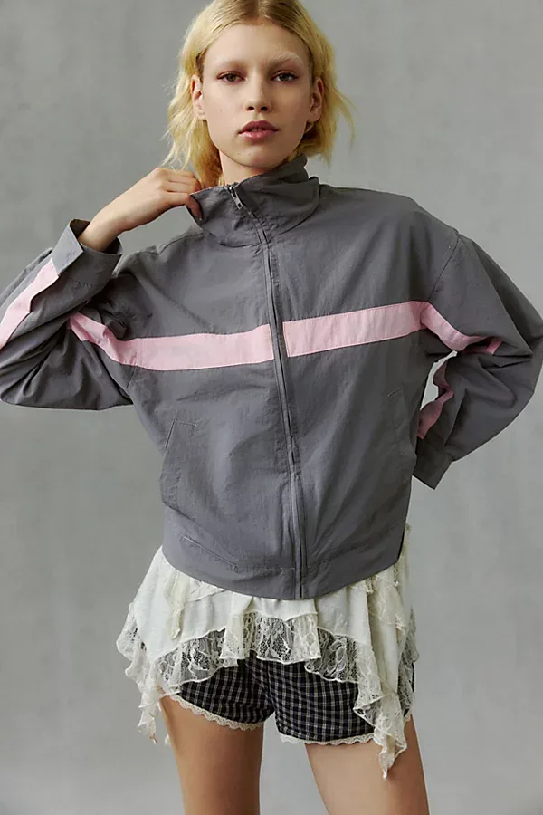Essential Zip-Up Windbreaker Jacket