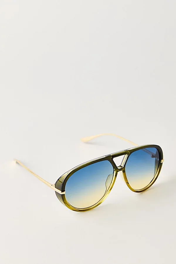 Sunday Afternoon Oversized Aviator Sunglasses by Free People