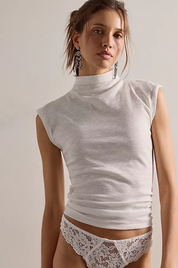 Keeping It Light Ribbed Muscle Tee