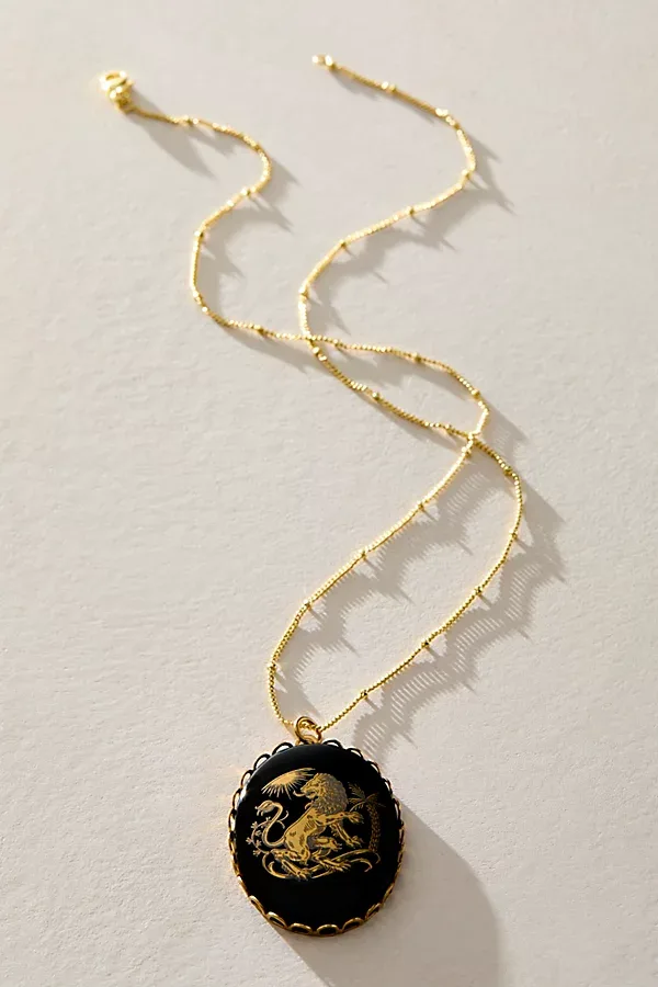 Jules Onyx Zodiac Necklace by Free People