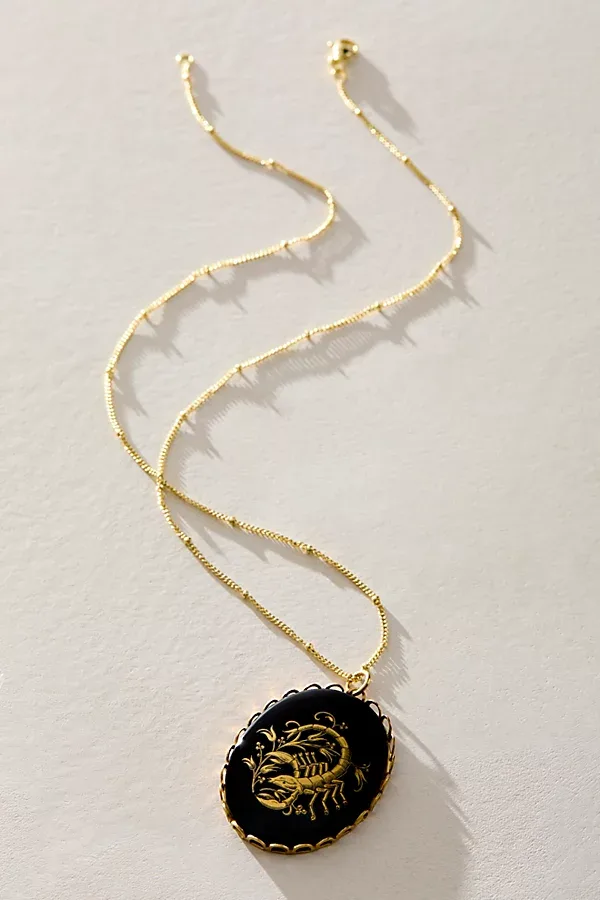 Jules Onyx Zodiac Necklace by Free People