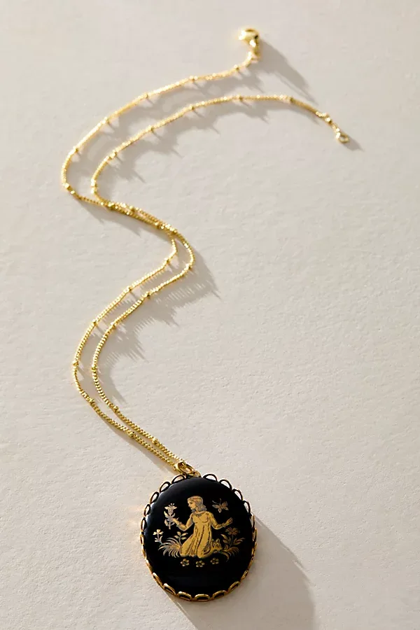 Jules Onyx Zodiac Necklace by Free People