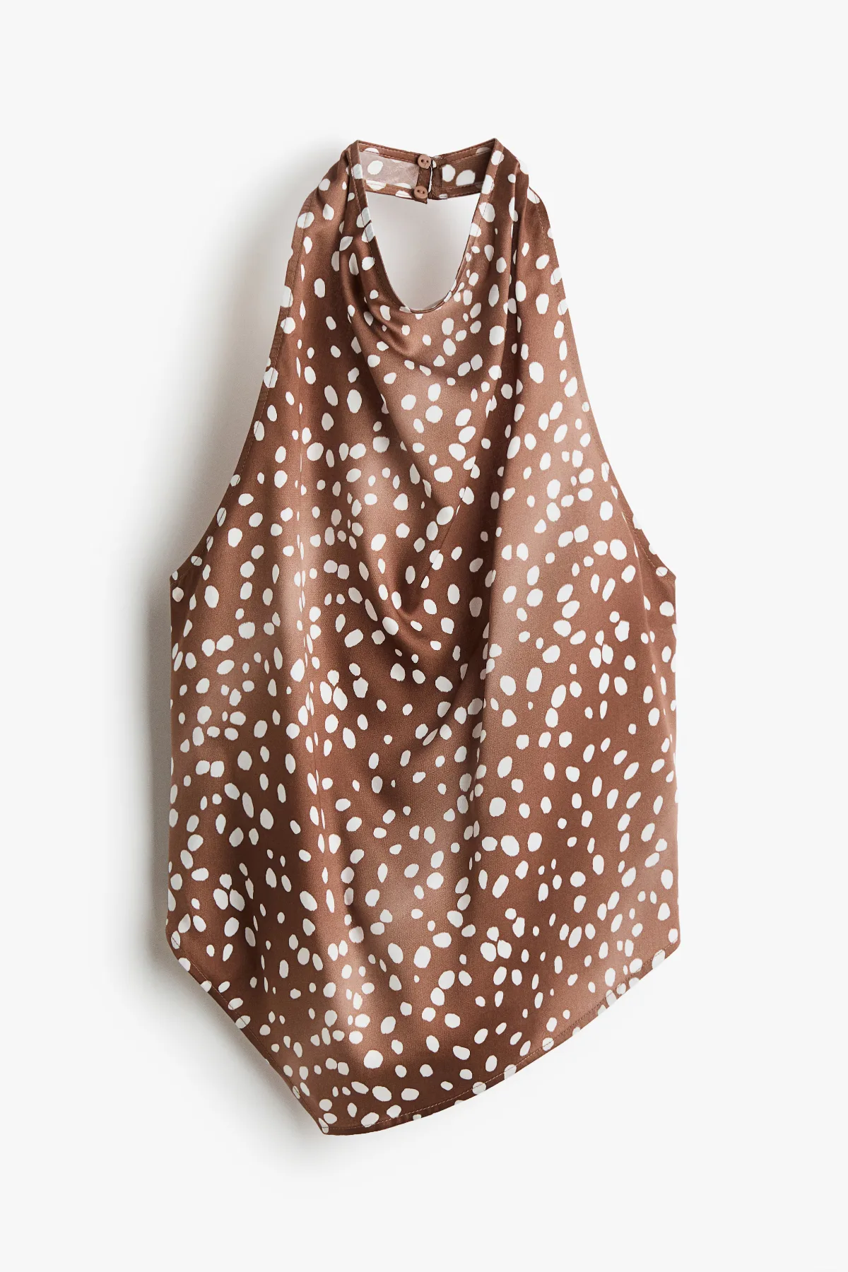 Satin Halterneck Top by H&M