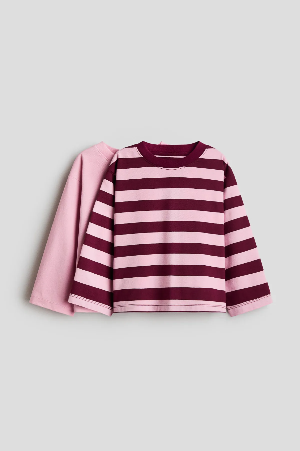 2-Pack Long-Sleeved Cotton T-Shirts by H&M
