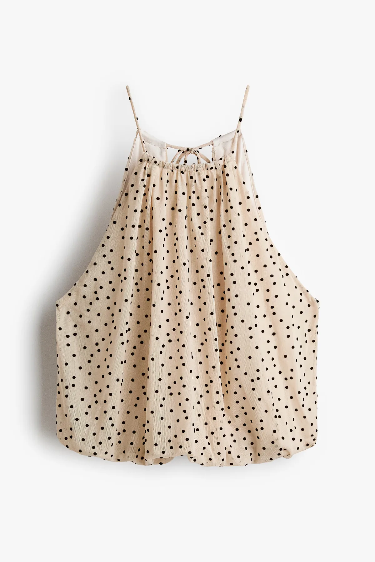 Bubble-Hem Mesh Top by H&M