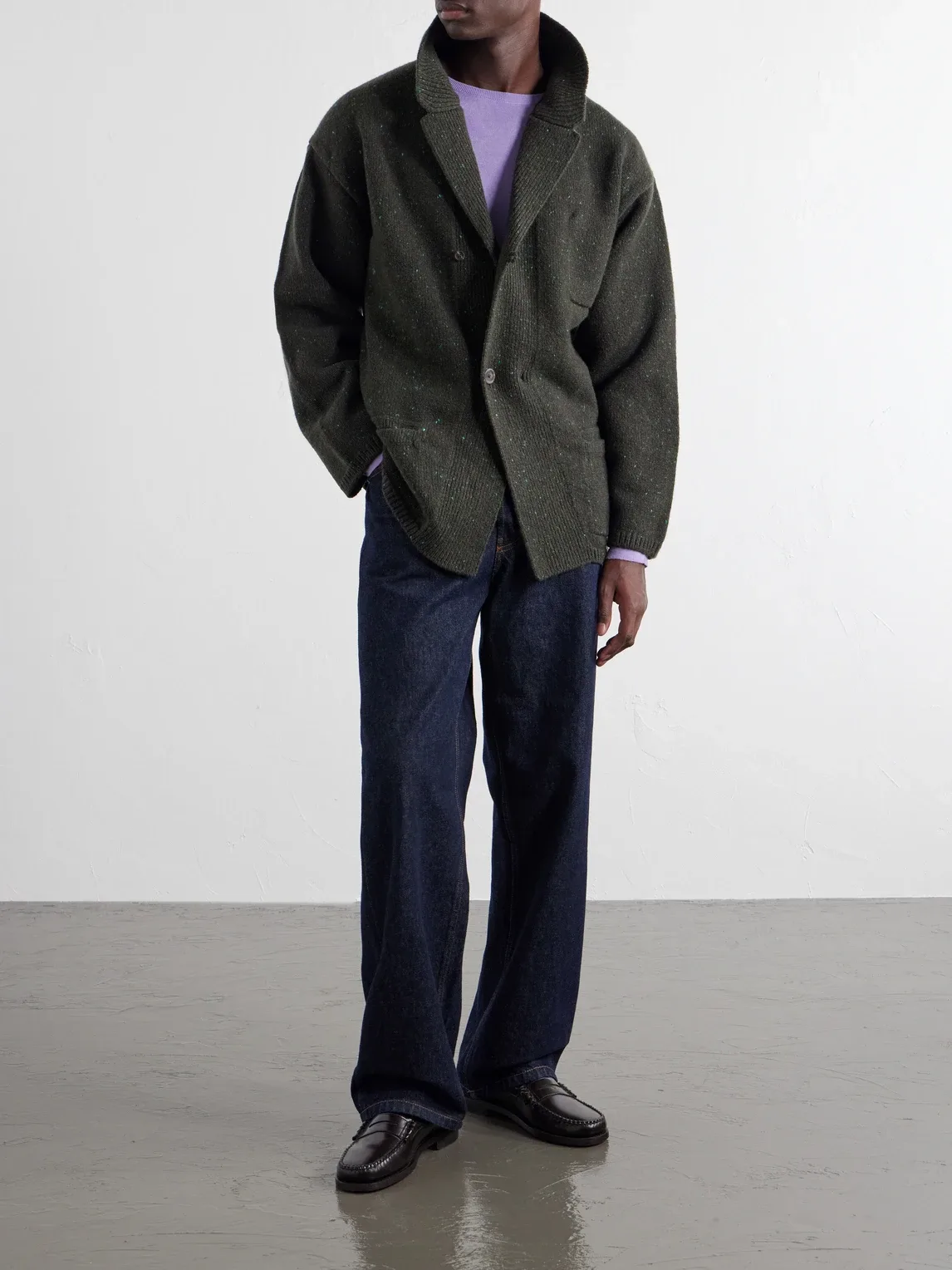 Wool and Cashmere-Blend Cardigan by Inis Mein