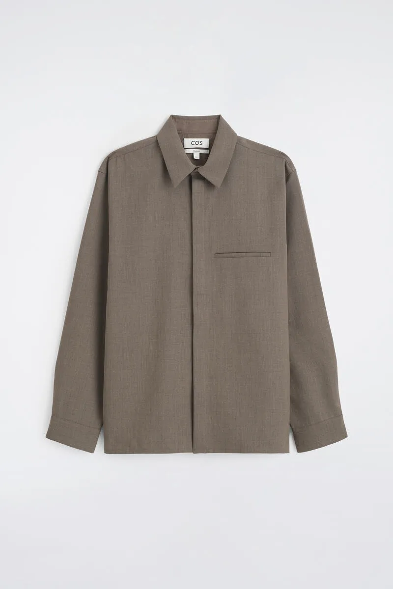 Relaxed Wool-Blend Shirt by COS
