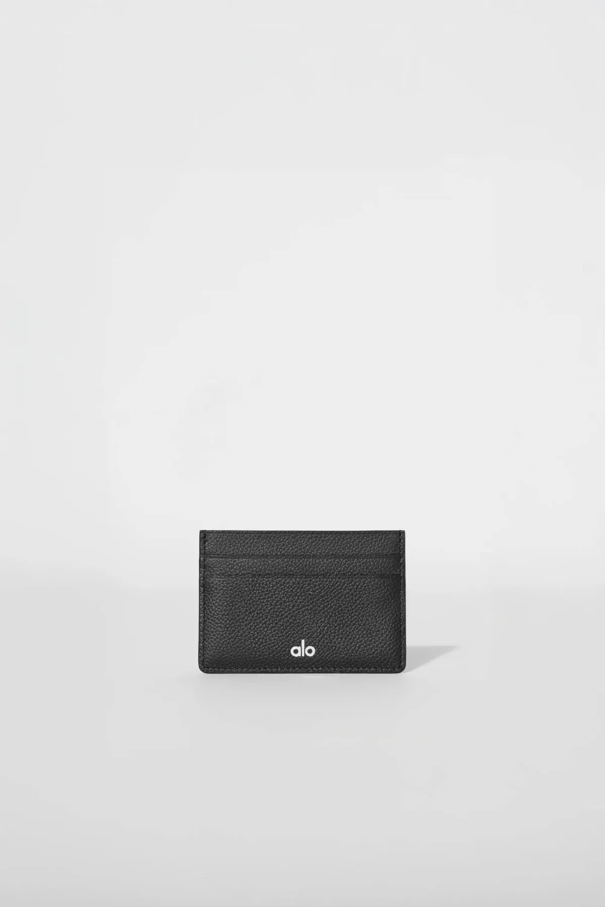 Card Holder in Black Leather by Alo