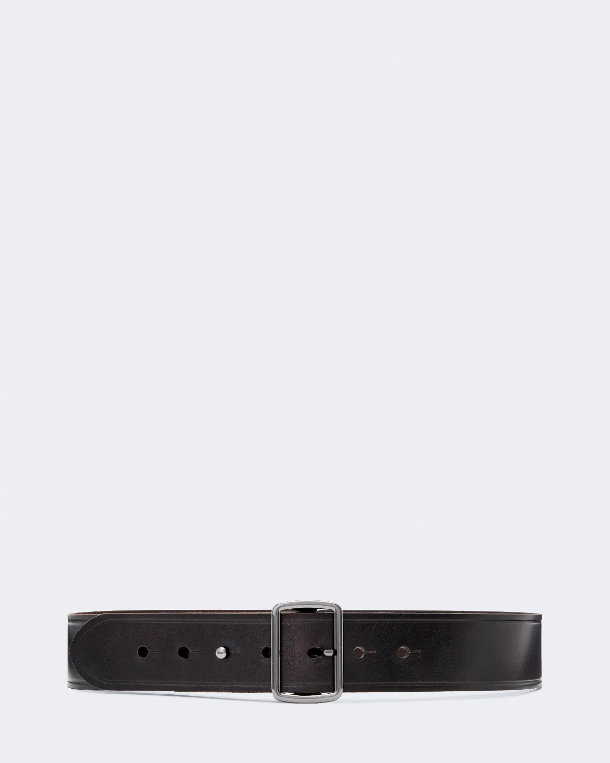 George Collar-Stud Leather Belt