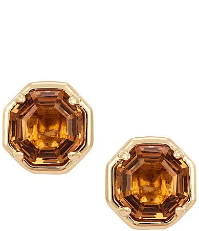 Opulence Octagon Stone Stud Earrings by kate spade