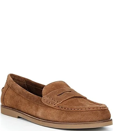 Mila Suede Penny Loafers by Alex Marie