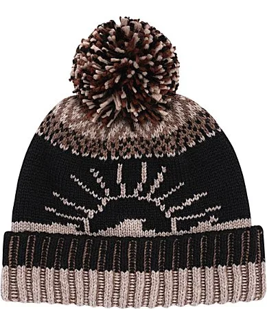 Sun-And-Wave Motif Beanie by Faherty