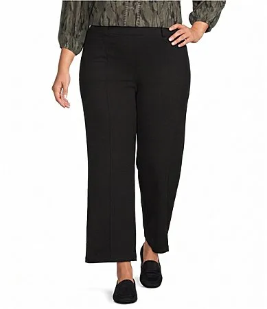 Dallas Double Knit Ankle Length Wide Leg Pants