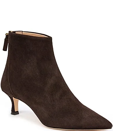 Francesca Suede Stiletto Booties by Bruno Magli