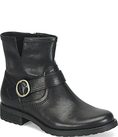 Beth Aqua Sofft Collection Leather Water-Resistant Buckle Booties by Sofft