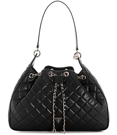 Guess Juliet Quilted Drawstring Hobo Bag by GUESS