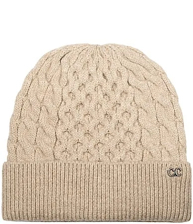 Cable Knit Beanie by Cc Beanies
