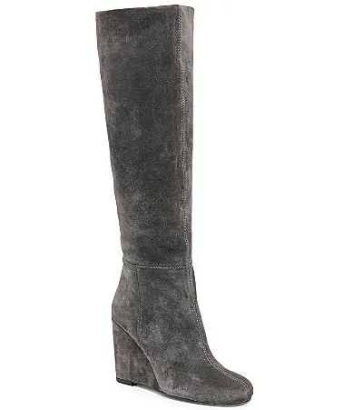 Dolce Vita Hira Suede Tall Wedge Boots by Dolce Vita
