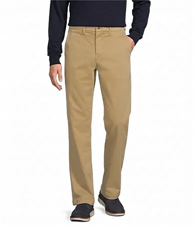 Flat Front Classic Fit Chino Pants