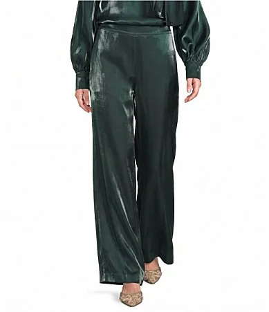 Nova Metallic Organza Coordinating Pallazo Pants
