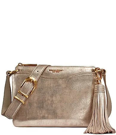 Glenwood Metallic Crossbody Bag by Donna Karan