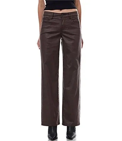 Ella Classic Straight Fit Brown Jeans