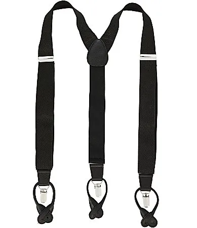 Herringbone Convertible Y-Back Suspenders by Roundtree & Yorke