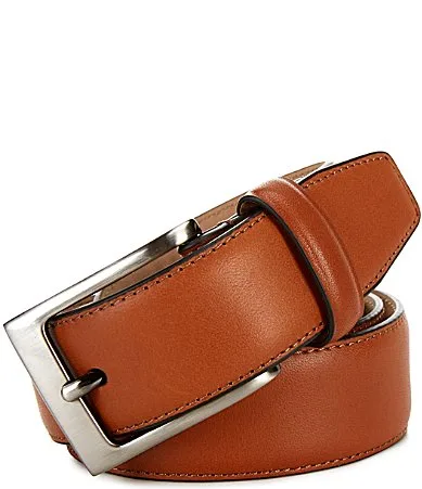 Feathered Edge Leather Belt