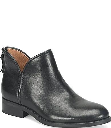 Desi Aqua Collection Leather Water-Resistant Whipstitch Booties by Sofft