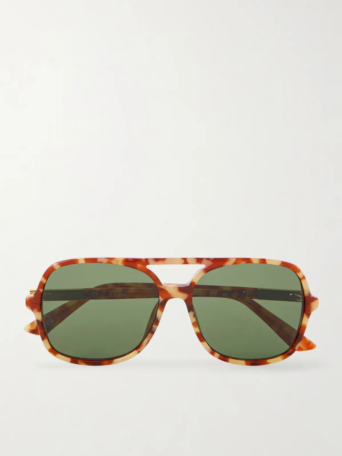 - Judy Aviator-style Tortoiseshell Acetate And Gold-tone Sunglasses -