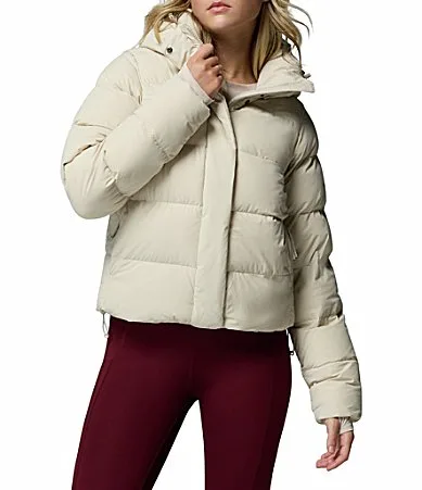 Amaze Puff Removable Hood Down Fill Zip Front Puffer Jacket