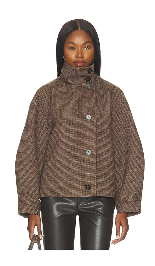 Walker High Neck Short Coat