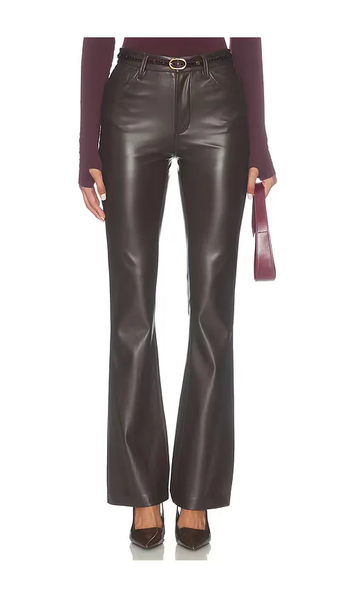 The Faux Leather Hi Honey Bootcut Pants