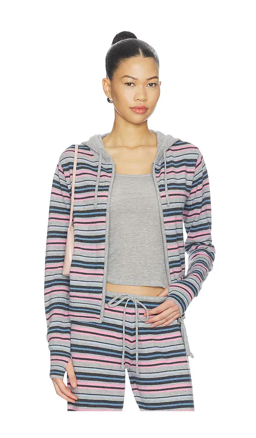 Topanga Cashmere Zip Up Hoodie
