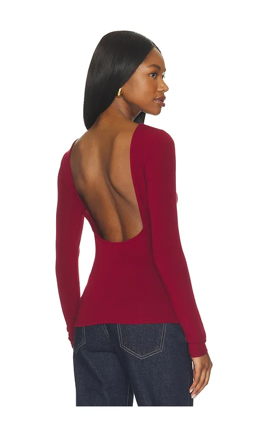 Odette Scoop Back Top