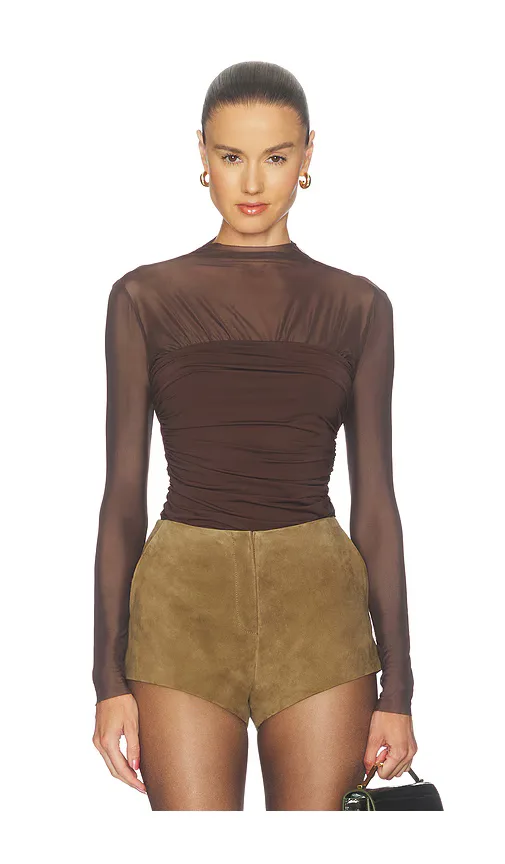 Leigh Mesh Top