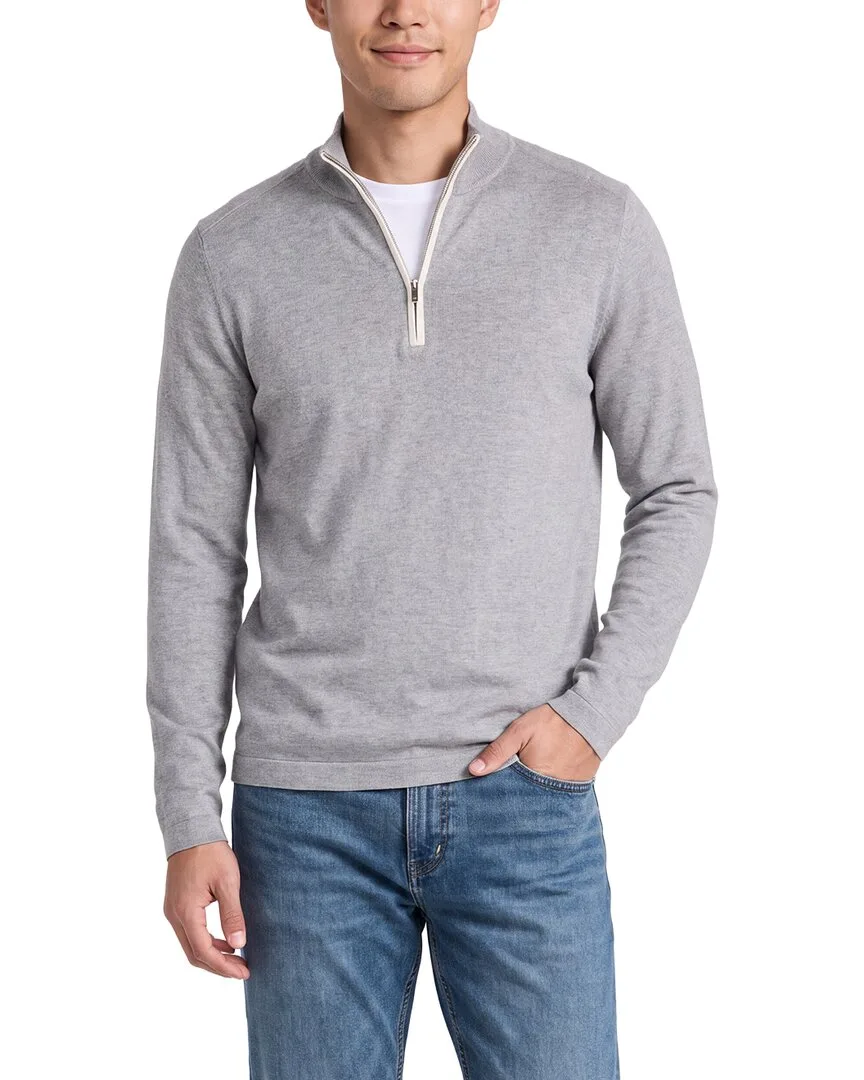 Salcombe Cashmere-Blend 1/2-Zip Sweater