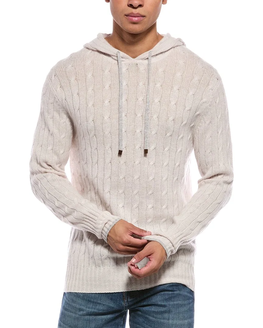 Fitzrovia Cable 100% Cashmere Hoodie