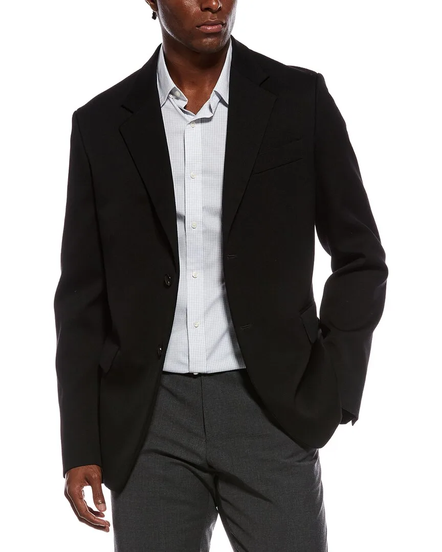 Single Breasted Boxy Wool Jacket