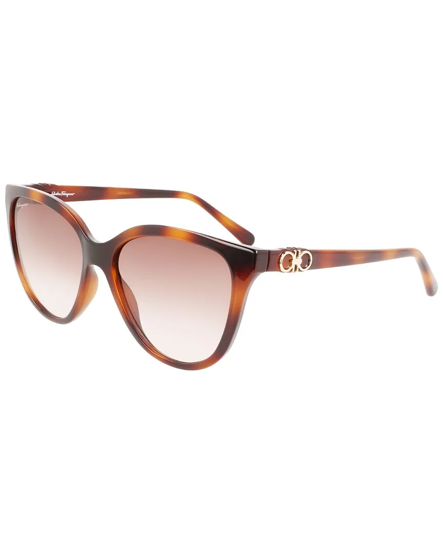 Gancini 57Mm Sunglasses by Ferragamo